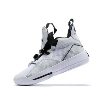 2019 Air Jordan 33 XXXIII White Black-Grey Shoes